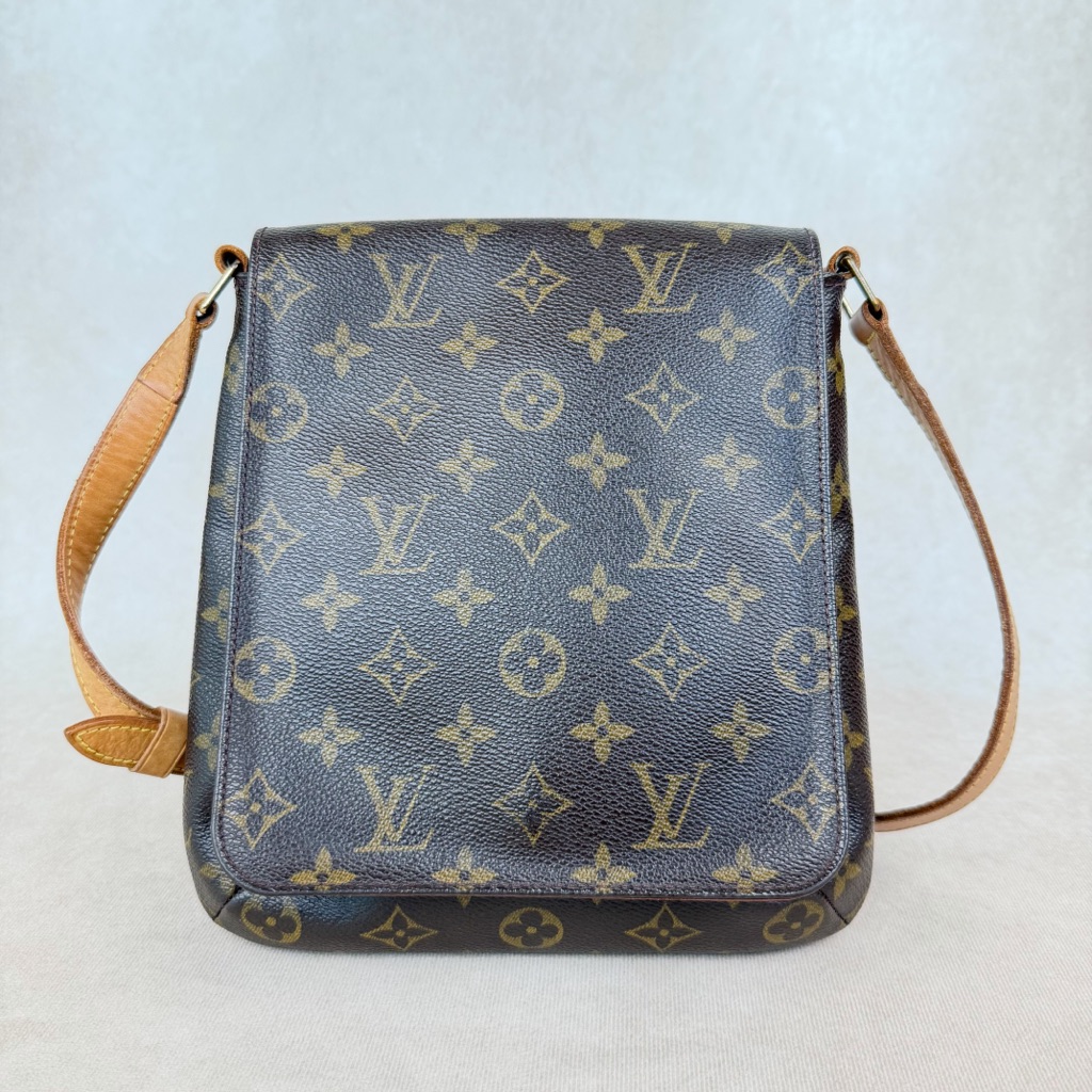 Louis Vuitton Musette Salsa Pm Monogram Crossbody Messenger Bag Adjustable Strap